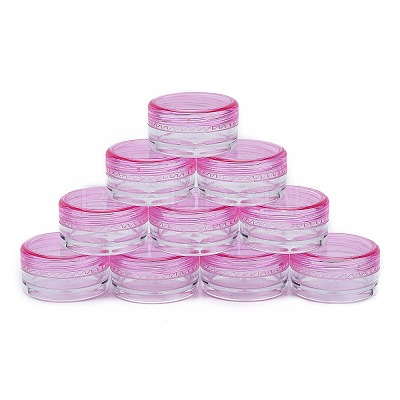 3G Plastic Empty Portable Facial Cream Jar LS-X-MRMJ-WH0020-01B-1