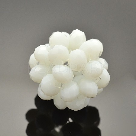 Imitation Jade Glass Round Woven Beads GLAA-A034-4mm-B16-1