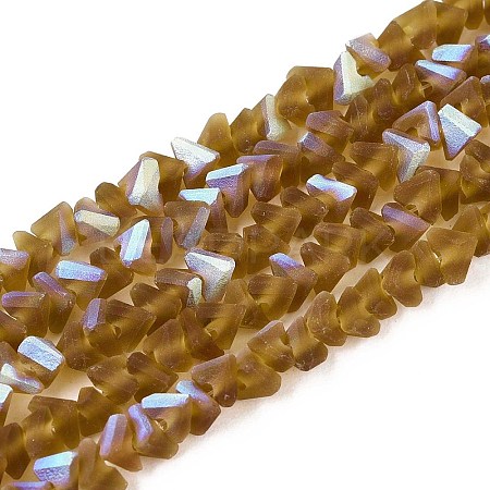 Frosted Transparent Glass Beads Strands LS-GLAA-N054-4mm-05-1