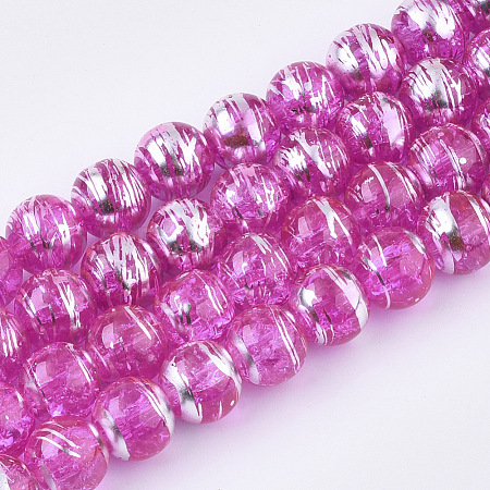 Drawbench Transparent Glass Beads Strands GLAD-S090-6mm-07-1