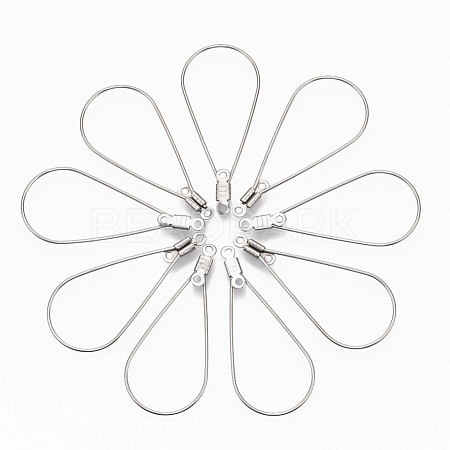 Tarnish Resistant 304 Stainless Steel Wire Pendants STAS-T051-003-1
