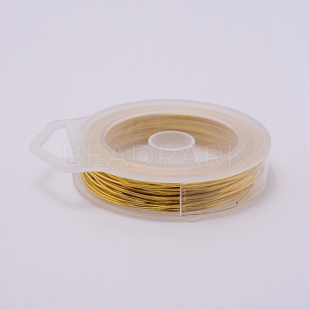 Round Brass Craft Wire CWIR-WH0006-0.8mm-C-1