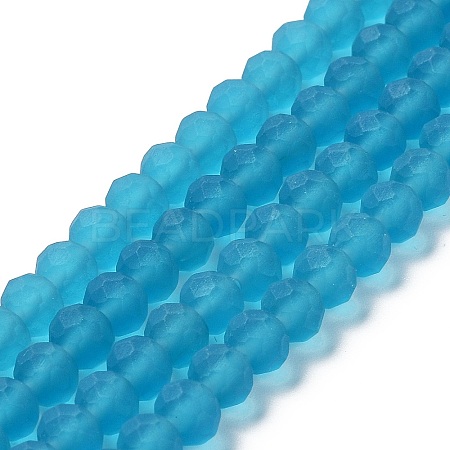 Transparent Glass Beads Strands EGLA-A034-T10mm-MD27-1