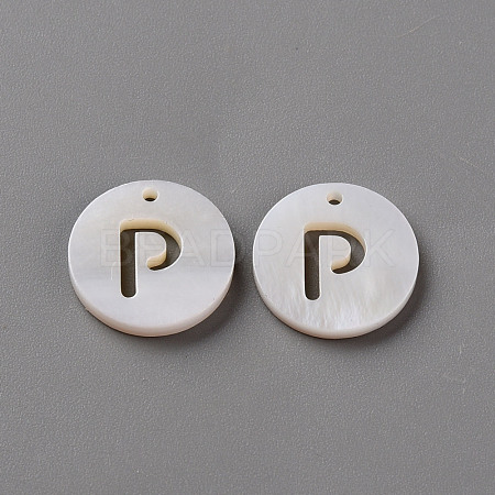 Natural Freshwater Shell Pendants SHEL-Q311-008P-1