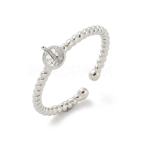 Brass Cup Peg Open Cuff Ring Settings LS-KK-G518-02P-02-1