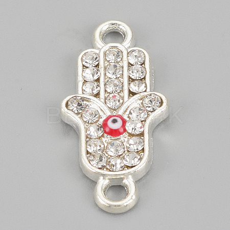 Alloy Rhinestone Links connectors ALRI-S170-28S-1