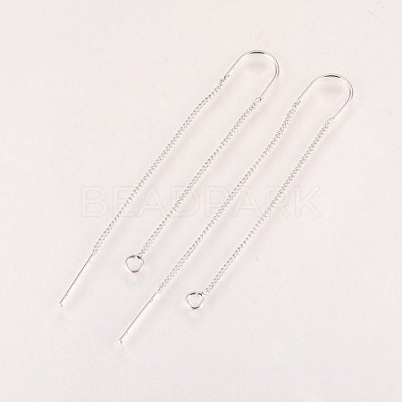 Brass Stud Earring Findings KK-Q735-364P-1