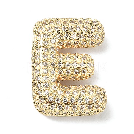 Rack Plating Brass Micro Pave Cubic Zirconia Pendants KK-Q790-01E-G-1