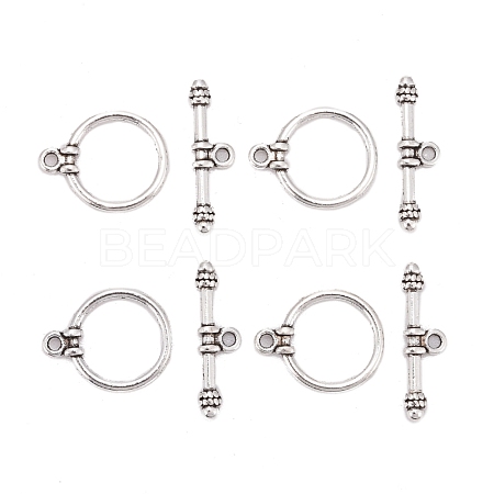 Tibetan Style Alloy Toggle Clasps LF1180Y-NF-1