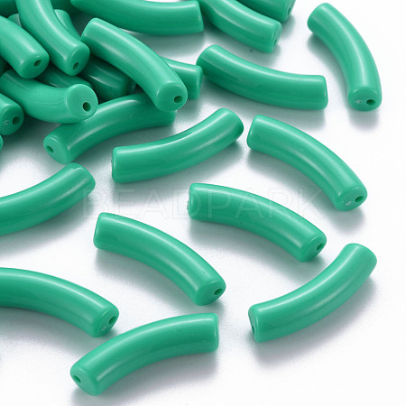 Opaque Acrylic Beads MACR-S372-002B-S035-1