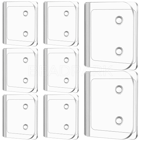 5 Sets Self Adhesive ABS Plastic Shower Curtain Clips DIY-CN0003-12-1