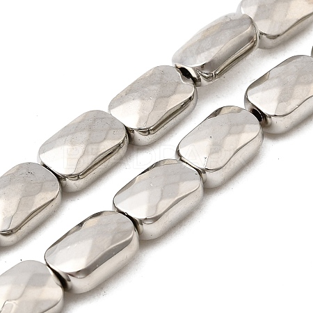 Electroplate Glass Beads Strands EGLA-F166-18P-1
