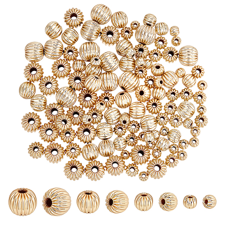 120Pcs 4 Styles Brass Beads KK-PH0013-41-1