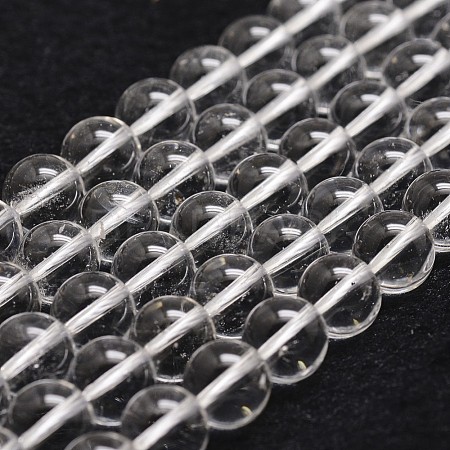 Natural Quartz Crystal Bead Strands G-G735-21-8mm-A-1