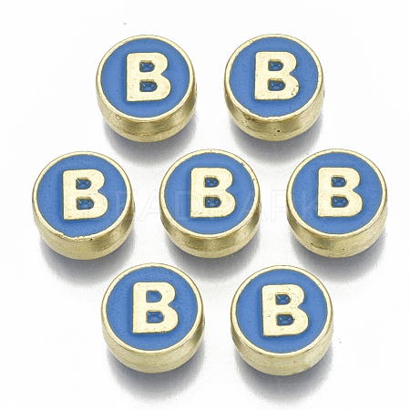 Alloy Enamel Beads X-ENAM-S122-028B-NR-1