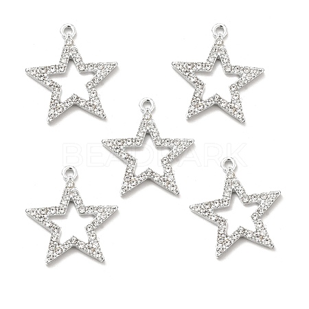 Alloy Rhinestone Pendants ALRI-C007-28P-1