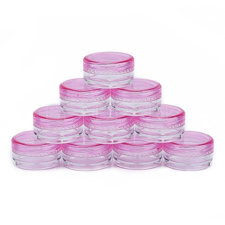 3G Plastic Empty Portable Facial Cream Jar LS-X-MRMJ-WH0020-01B-1