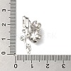 Rhodium Plated 925 Sterling Silver Ice Pick Pinch Bails STER-NH0001-17P-3