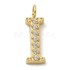 Ion Plating(IP) 304 Stainless Steel Micro Pave Cubic Zirconia Pendants STAS-Z107-03G-09-1