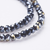 Electroplate Glass Beads Strands LS-EGLA-R048-2mm-02-3