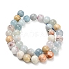 Natural Aquamarine Beads Strands G-F591-29A-10mm-04-3
