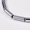 Non-magnetic Synthetic Hematite Beads Strands G-K022-3x14mm-08-3