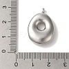 Non-Tarnish 304 Stainless Steel Pendants STAS-M017-08P-16-3