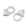 Brass Lobster Claw Clasps KK-H287-08G-P-2