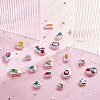 32Pcs 16 Style 3D Printed ABS Plastic Imitation Pearl Beads KY-SZ0001-42-5