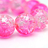 Baking Painted Crackle Glass Beads Strands X-CCG-S001-6mm-09-1