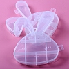 9 Grids Rabbit Shape Plastic Organizer Boxes LS-ANIM-PW0001-115-2