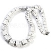 Natural Howlite Hexagon Prism Graduated Beaded Necklaces for Women Men NJEW-K388-03D-1