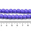 Painted Glass Bead Strands X-DGLA-S071-8mm-B41-2