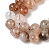 Natural Black Gold Rutilated Quartz Beads Strands G-H093-B02-10MM-2