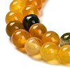 Dyed Natural Agate Beads Strands G-G203-10F-10mm-4