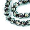 Handmade Foil Glass Beads Strands FOIL-N029-05C-3