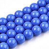 Opaque Solid Color Glass Beads Strands GLAA-T032-P4mm-11-1