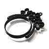 Alloy Open Back Bezel Pendants PALLOY-I223-02EB-2