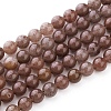 Natural Purple Aventurine Round Bead Strands LS-G-E334-6mm-21-2