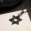 316L Stainless Steel Pendant Necklaces NJEW-BB29805-3