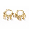 Brass Huggie Hoop Earrings EJEW-K083-44G-2