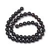 Natural Black Agate Beads Strands X-G-L555-04-8mm-4