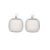 304 Stainless Steel Pendant Enamel Settings STAS-N097-129P-1