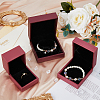 DICOSMETIC 3Pcs 3 Styles PU Leather Jewelry Storage Boxes Sets with Velvet Inside CON-DC0001-05-4