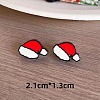Christmas Theme Resin Stud Earrings FS-WG62E75-12-1