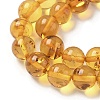 Natural Amber Beads Strands G-L095-B01-6mm-02-4