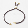 Nylon Twisted Cord Bracelet Making X-MAK-K007-01G-1