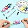 20Pcs Iron Beadable Keychain Bar for Jewelry Making DIY Crafts IFIN-YW0003-98A-5