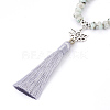 Polyester Tassel Pendant Necklaces NJEW-JN02242-01-2