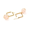 Copper Wire Wrapped Natural Gemstone Dangle Earrings for Women EJEW-JE04629-5